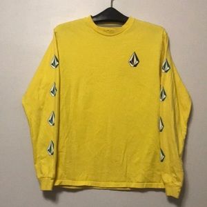 Volcom Stone Yellow Long Sleeve T Shirt.